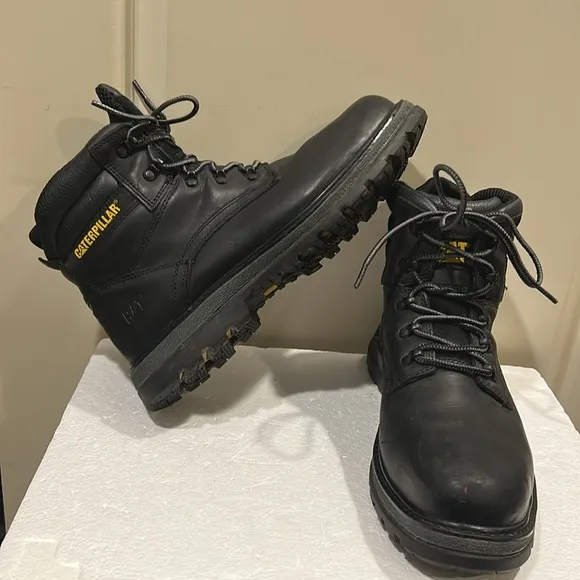 Caterpillar CAT leather steel toe duofuse laceUp work construction boots 12 wide