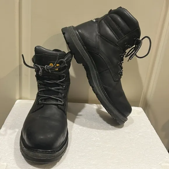 Caterpillar CAT leather steel toe duofuse laceUp work construction boots 12 wide
