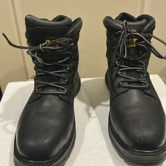Caterpillar CAT leather steel toe duofuse laceUp work construction boots 12 wide