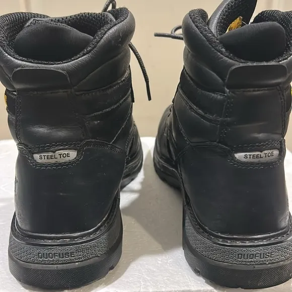 Caterpillar CAT leather steel toe duofuse laceUp work construction boots 12 wide