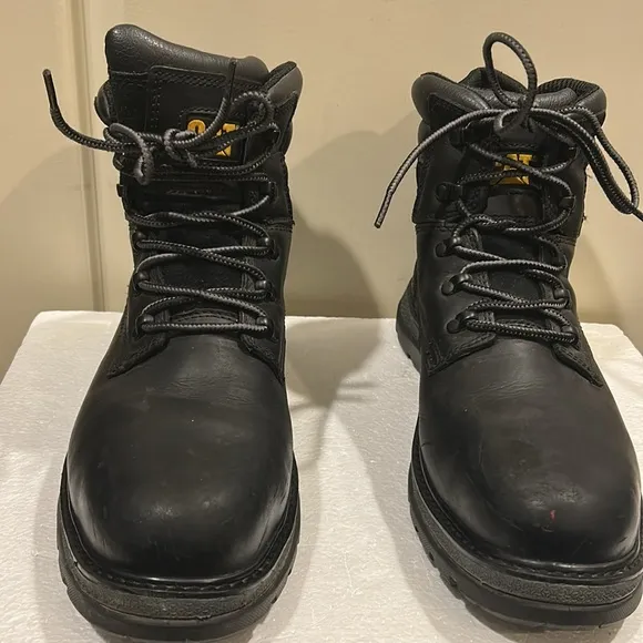 Caterpillar CAT leather steel toe duofuse laceUp work construction boots 12 wide