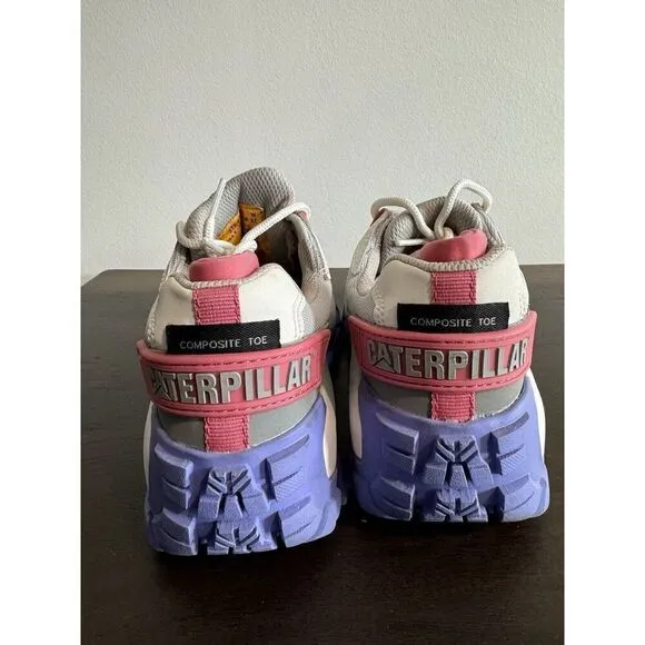 Caterpillar CAT Womens Invader Gray Composite Safety Shoes 6 W Sneaker Work