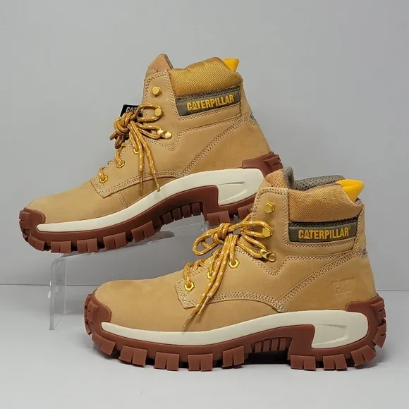 Caterpillar Men's Invader Hi Steel Toe Boots Honey Reset P91286 Size 13 New
