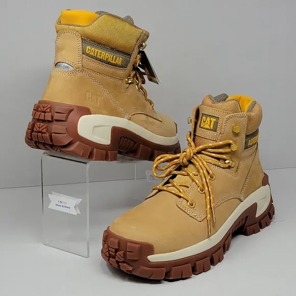 Caterpillar Men's Invader Hi Steel Toe Boots Honey Reset P91286 Size 13 New