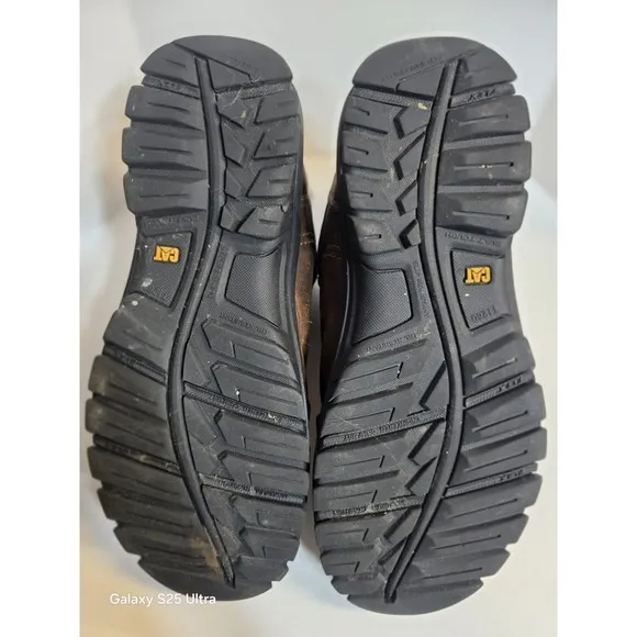 Caterpillar Men's Steel Toe Work Boots P90935 Brown Size 11