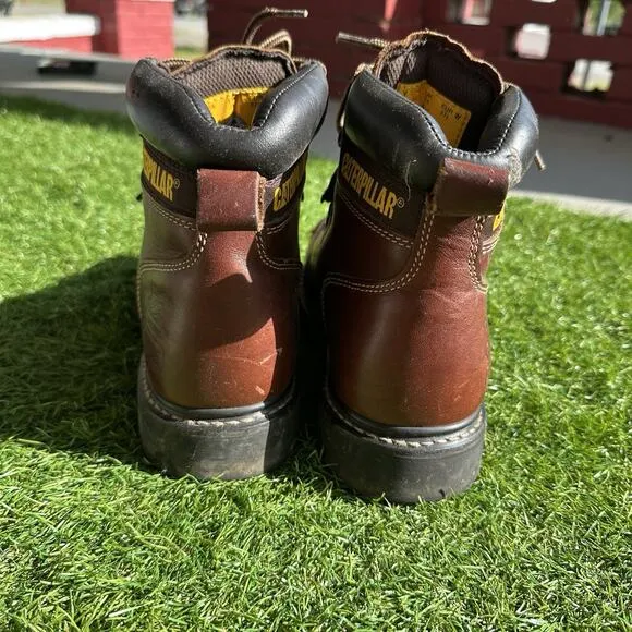 Caterpillar Steel Toe Boots Mens 6.5 Alaska FX Leather Hiker Techni Flex P89370