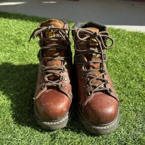 Caterpillar Steel Toe Boots Mens 6.5 Alaska FX Leather Hiker Techni Flex P89370