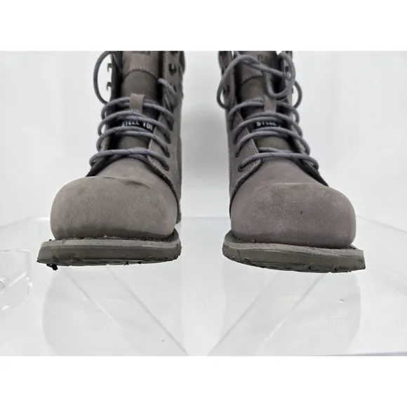 Caterpillar Women Echo Waterproof Steel Toe Work Boot Work Boots Leather Sz 8