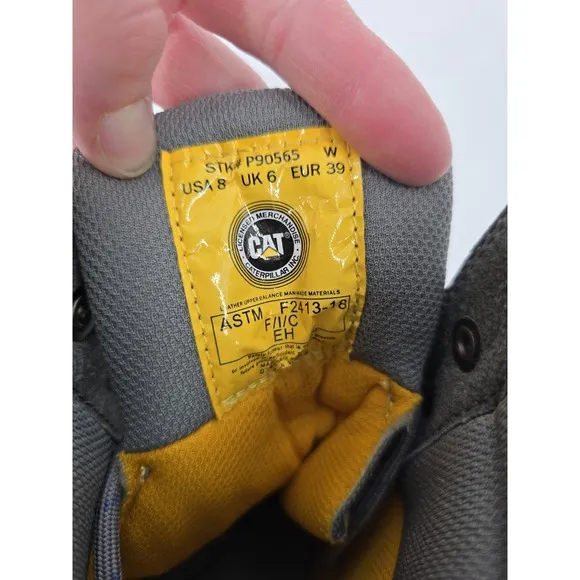 Caterpillar Women Echo Waterproof Steel Toe Work Boot Work Boots Leather Sz 8