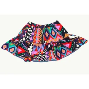 CCC Vintage JoJo For Your Bobo Cotton Skirt Bold Geometric Abstract Aztec Patter