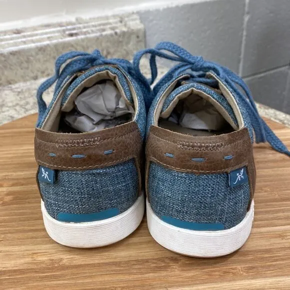 Chaco 6.5 blue lace up sneakers