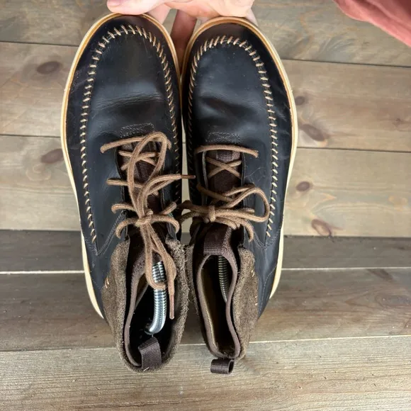 chaco dixon mens size 10.5 shoes brown leather comfort chukka boots
