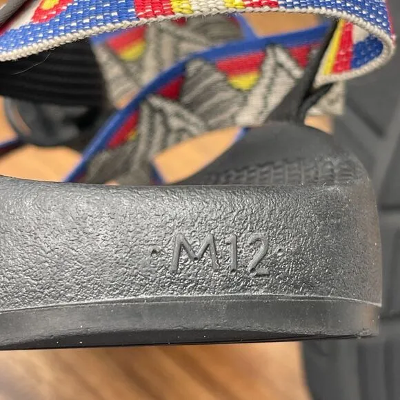 Chaco Ecotread Sandals Mens Size 12 Triangle Angora Adjustable Strap Walking