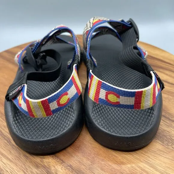 Chaco Ecotread Sandals Mens Size 12 Triangle Angora Adjustable Strap Walking