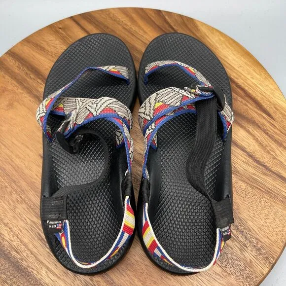 Chaco Ecotread Sandals Mens Size 12 Triangle Angora Adjustable Strap Walking