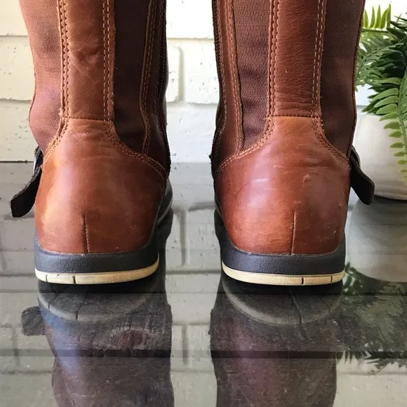 Chaco Mara Waterproof Mocha Bisque Leather Boots J150108 Women's Size 6