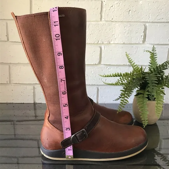 Chaco Mara Waterproof Mocha Bisque Leather Boots J150108 Women's Size 6