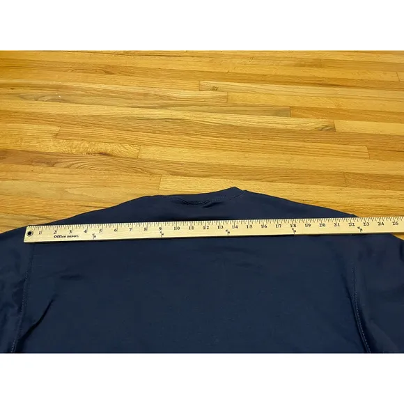 Champion Pullover Sweatshirt Men's M Blue Fleece Lined BYU Cougars Football