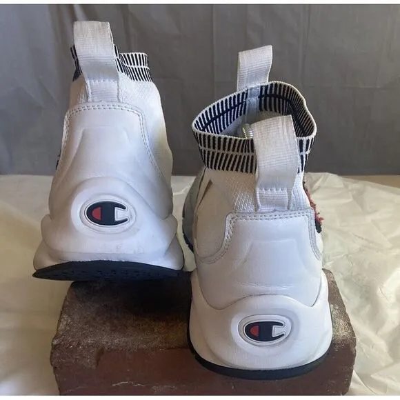 Champion Rally Pro White High Top‎ Tennis Shoes-Size 9M-Excellent Condition