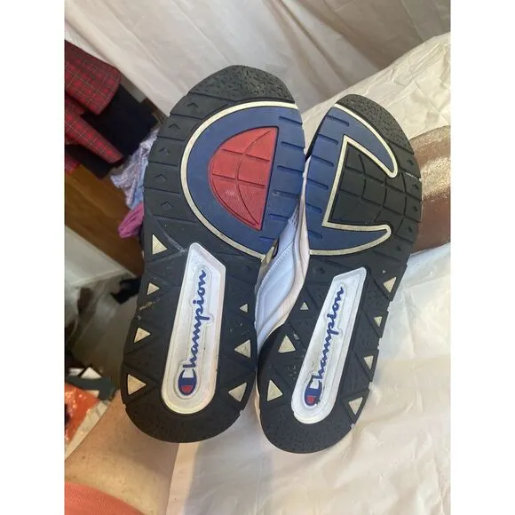Champion Rally Pro White High Top‎ Tennis Shoes-Size 9M-Excellent Condition