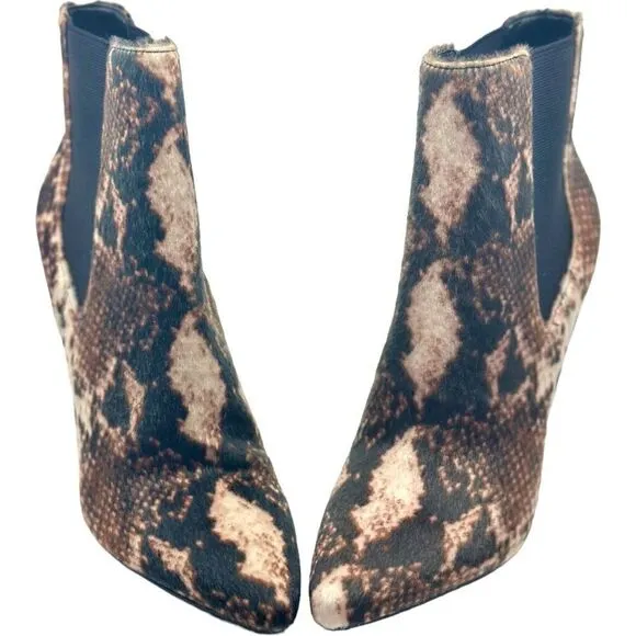 CHARLES by Charles David Panama Snake Animal Print Boots BNWT