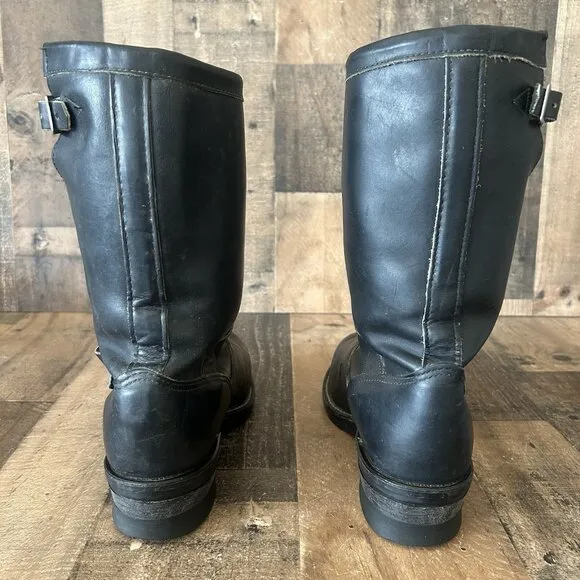 Chippewa 27863 Steel Toe Black Engineer Work Boots Mens 8 D