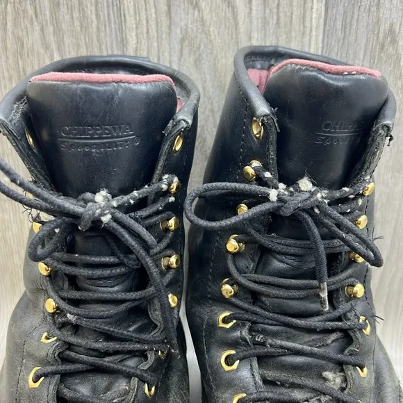 Chippewa Steel Toe Logger Lineman Boots