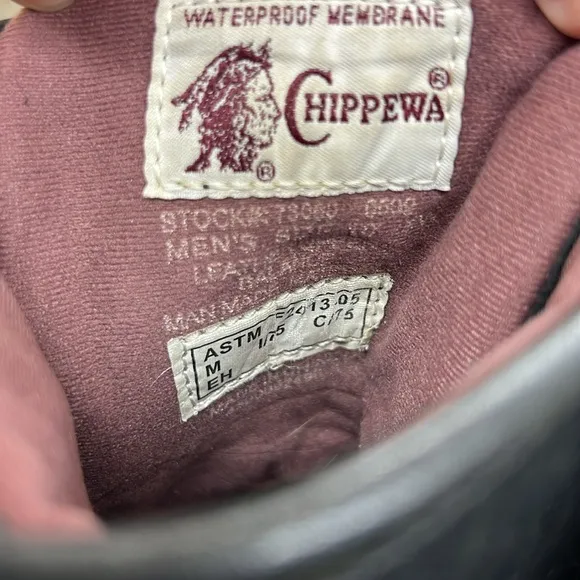 Chippewa Steel Toe Logger Lineman Boots