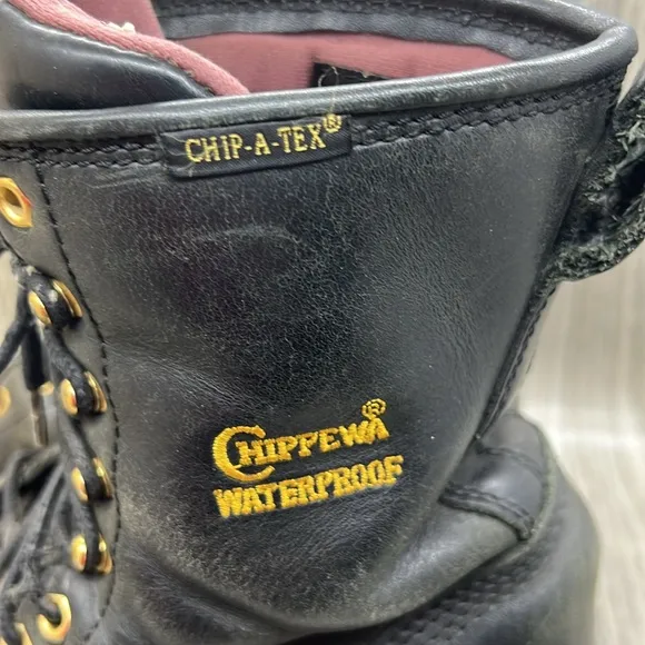 Chippewa Steel Toe Logger Lineman Boots