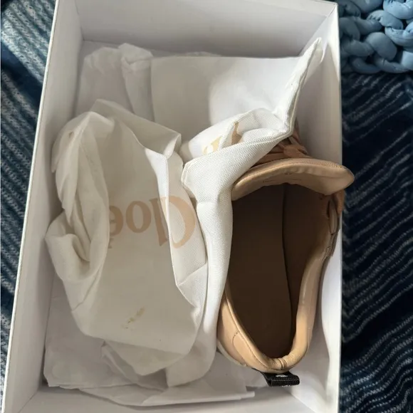 Chloé Tan High-Top Sneakers