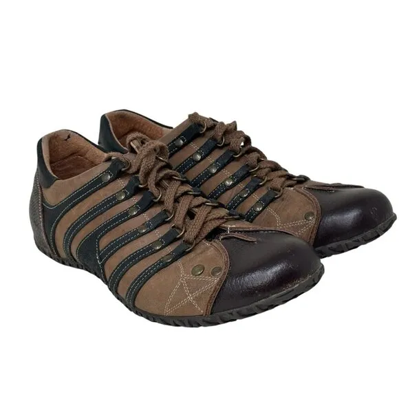 Chris Kaadu Shoes Mens US 8.5 EU 42 Brown Leather Casual Comfort Lace Up
