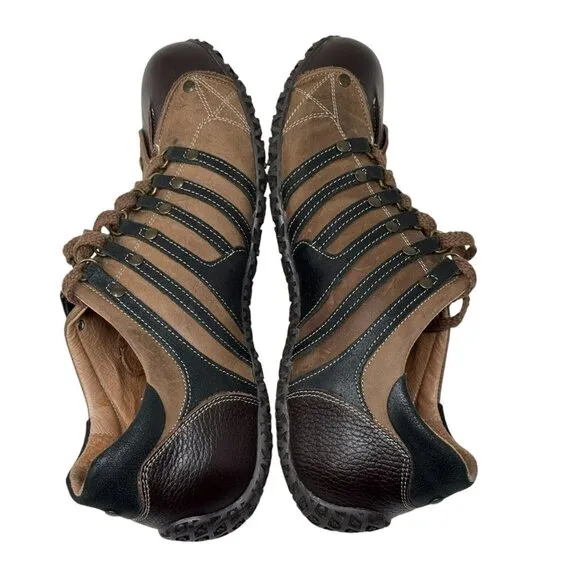 Chris Kaadu Shoes Mens US 8.5 EU 42 Brown Leather Casual Comfort Lace Up