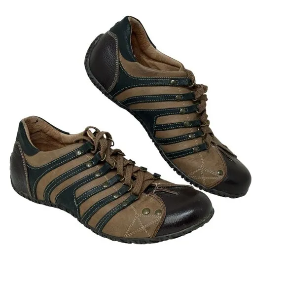 Chris Kaadu Shoes Mens US 8.5 EU 42 Brown Leather Casual Comfort Lace Up