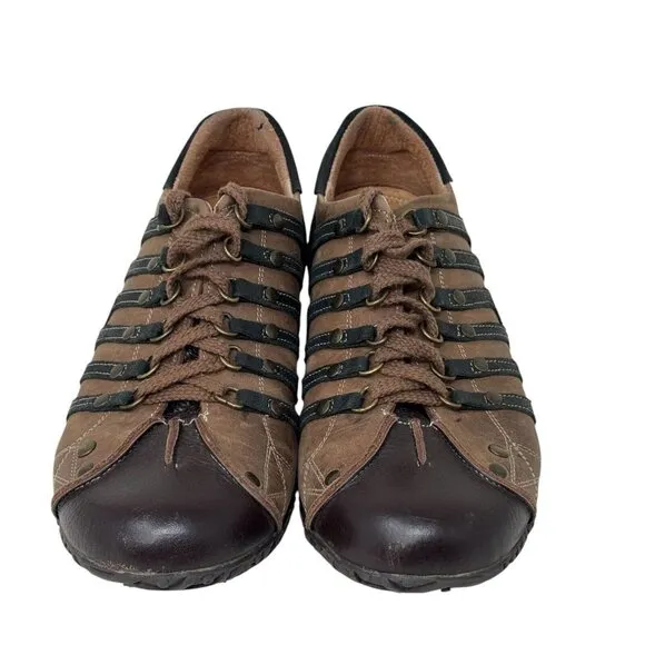 Chris Kaadu Shoes Mens US 8.5 EU 42 Brown Leather Casual Comfort Lace Up