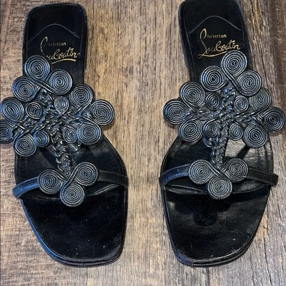 Christian Louboutin Black Women's Sandals. Size 5.5