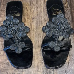 Christian Louboutin Black Women's Sandals. Size 5.5