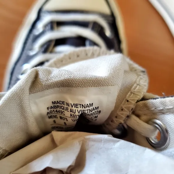 Chuck 70 Vintage Canvas High Top Sneakers Iron Grey Women's 8, Men's Size 6