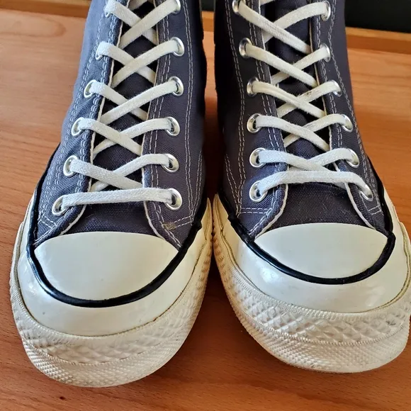 Chuck 70 Vintage Canvas High Top Sneakers Iron Grey Women's 8, Men's Size 6