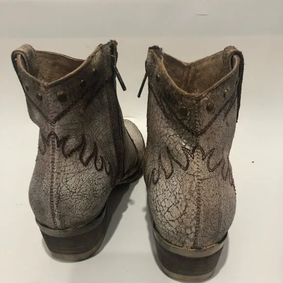 Circle G by Corral Embroidery &amp; Studs Metallic Rustic Western Boots Size 7 M