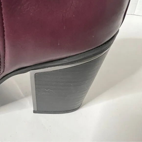 Circus by Sam Edelman Cal Womens Deep Plum Ankle Boots Size 8.5 M