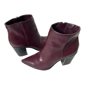 Circus by Sam Edelman Cal Womens Deep Plum Ankle Boots Size 8.5 M