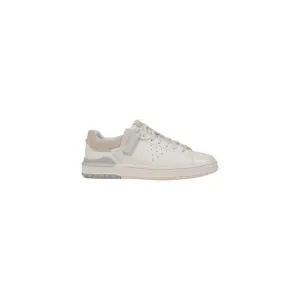 Clarks Leather Lace-Up Sneakers Men White