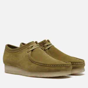 Clarks Mens Shoes Wallabee Evo Casual Lace Up Low Top Suede Green Size 12