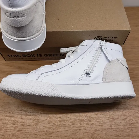 Clarks Women's White Sneakers