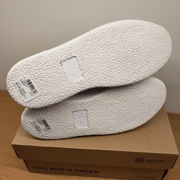 Clarks Women's White Sneakers