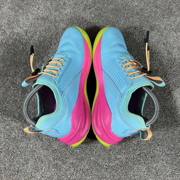 Clove Supernova Nursing Shoes Turquoise Blue Pink Slip On Drawstring Women’s 8.5