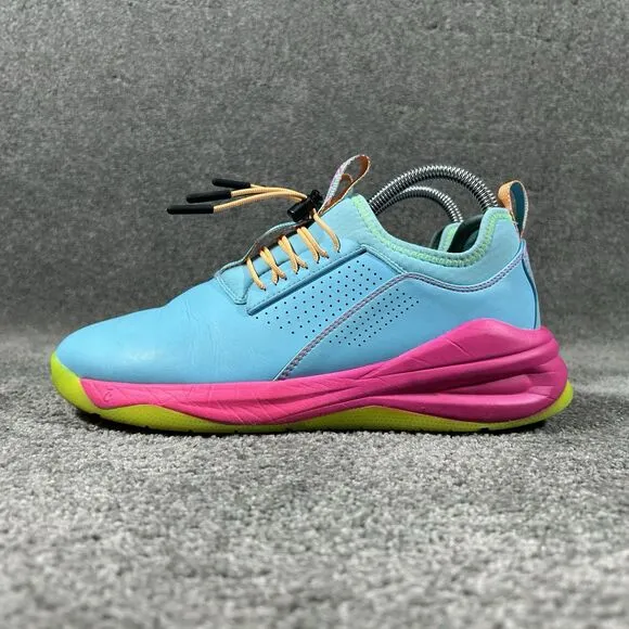 Clove Supernova Nursing Shoes Turquoise Blue Pink Slip On Drawstring Women’s 8.5