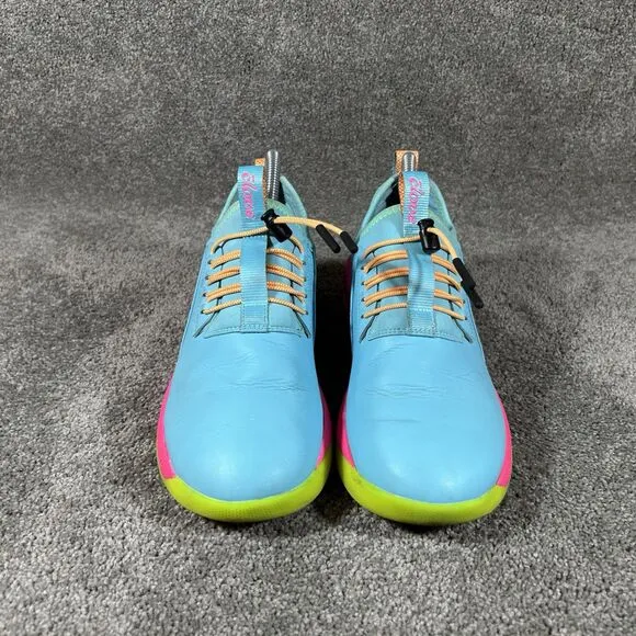 Clove Supernova Nursing Shoes Turquoise Blue Pink Slip On Drawstring Women’s 8.5