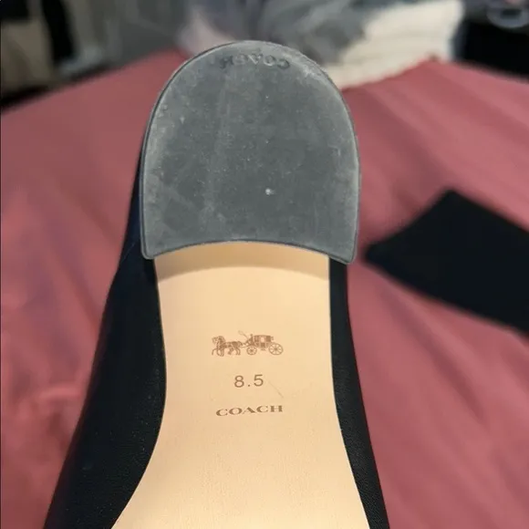 Coach Black Heeled Boots