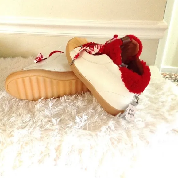 Coach Shearling High Top Sneakers